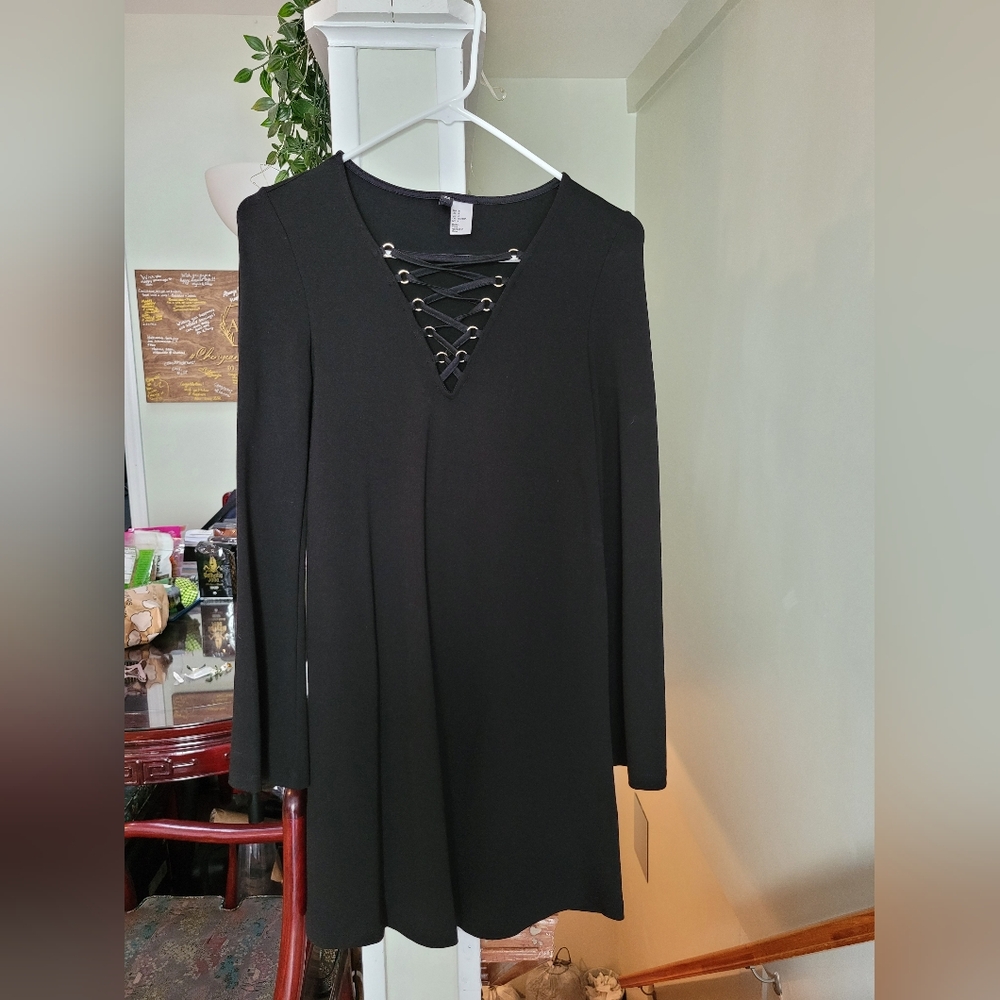 2 black dress/romper bundle, size S